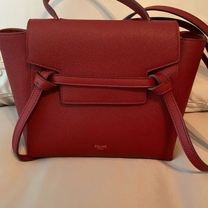 Celine Nano Belt Bag Ruby